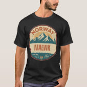 Malvik, Norge Norway Tシャツ (正面)