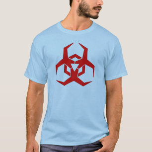 Malwareの危険の記号のワイシャツ Tシャツ