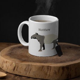 Malyan Tapir Illustration Personalized Wild Animal コーヒーマグカップ