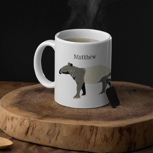Malyan Tapir Illustration Personalized Wild Animal コーヒーマグカップ
