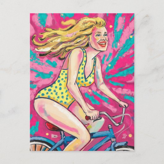 Mamあなたの自転車に問題がある ポストカード (正面)