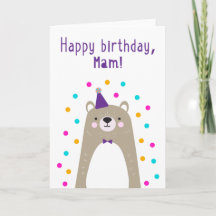 Mam誕生日カード