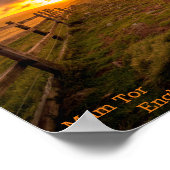 Mam Tor – イギリス ポスター (角)