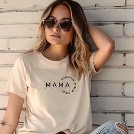 MAMAシンプルタイポグラフィTシャツ Tシャツ