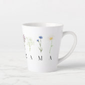 MAMAフラワーマグ – エレガントな母の日ギフト カフェラテマグ (右)