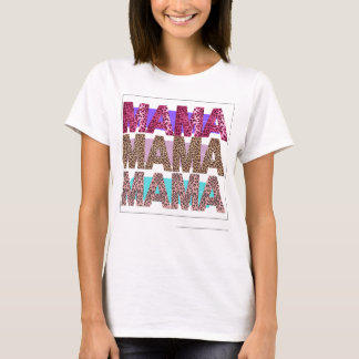 MAMAワイルドはっきりしたと Tシャツ