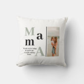 Mama はっきりした Keepsake Pillow -カスタム文字 クッション (正面)