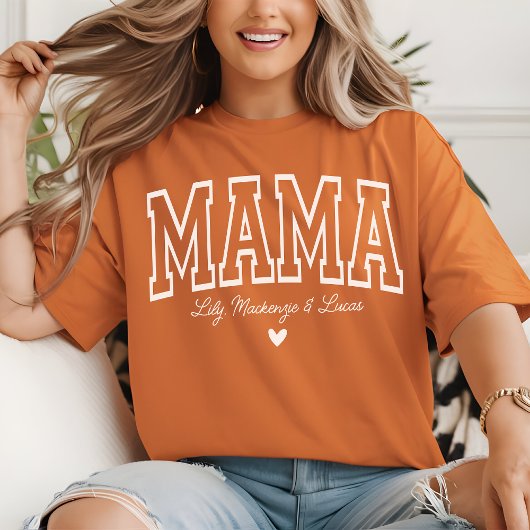 Mama | オーダーメイド ヴァーシティ マザーズデー | 新米ママ tシャツ