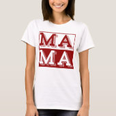 MAMA タイポグラフィー 母の日ギフト Tシャツ (正面)