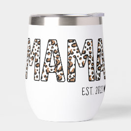 MAMA パーソナライズされた Leopard Print Est.