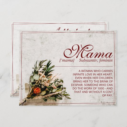 Mama – 単にかけがえのない – ブーケ (正面/裏面)