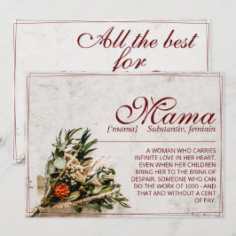 Mama – 単にかけがえのない – ブーケ