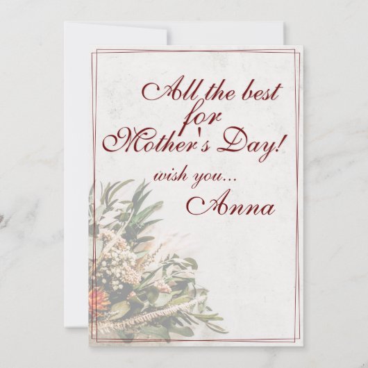 Mama – 単にかけがえのない – ブーケ (裏面)