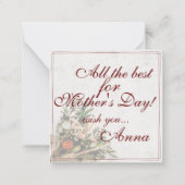 Mama – 単にかけがえのない – ブーケ ノートカード (裏面)