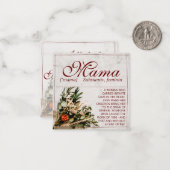 Mama – 単にかけがえのない – ブーケ ノートカード (正面/裏面インサイチュ)