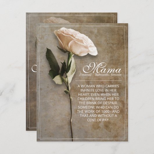 Mama – 単にかけがえのない – ヴィンテージ (正面/裏面)