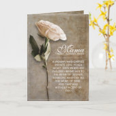 Mama -単にかけがえのない-ヴィンテージ カード (黄色い花)