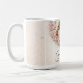 Mama — 私の初めての家 | 母と娘の花柄 コーヒーマグカップ (左)