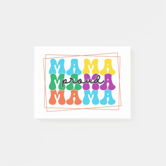 Mama 誇りを持った Autism Awareness Post-It Notes ポストイット (正面)