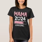 Mama 2024未来おもしろいの新しいママをロード tシャツ (正面)