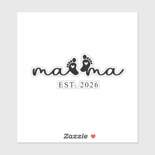 Mama 2026 | 赤ちゃん発表ステッカー シール (シート)