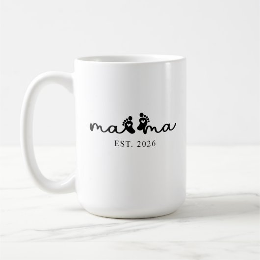 Mama 2026 | 赤ちゃん発表 コーヒーマグ コーヒーマグカップ (左)