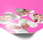 MAMA 4 xフォトコラージギフトお母さん、お母さんピンク フォトプリント (角)