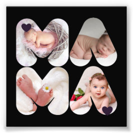 MAMA 4 x母のためのフォトコラージギフト, フォトプリント