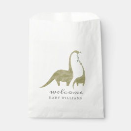 Mama and Baby Dinosaur Neutral Baby Shower フェイバーバッグ