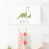 Mama and Baby Dinosaur Neutral Baby Shower 横断幕 (インサイチュ)