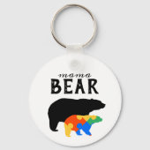 Mama Baby Bear Autism Awareness キーホルダー (正面)