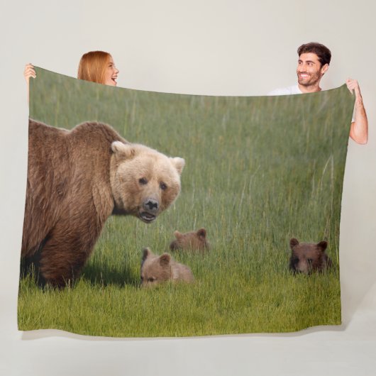 MAMA BEARとCUBS フリースブランケット (インサイチュ)