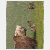 MAMA BEARとCUBS フリースブランケット (正面)