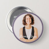 Mama Bear額縁のモダンシンプル写真 缶バッジ (正面&裏面)