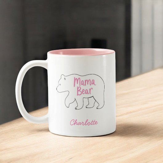 Mama Bear | かわいい母の日ギフト ツートーンマグカップ