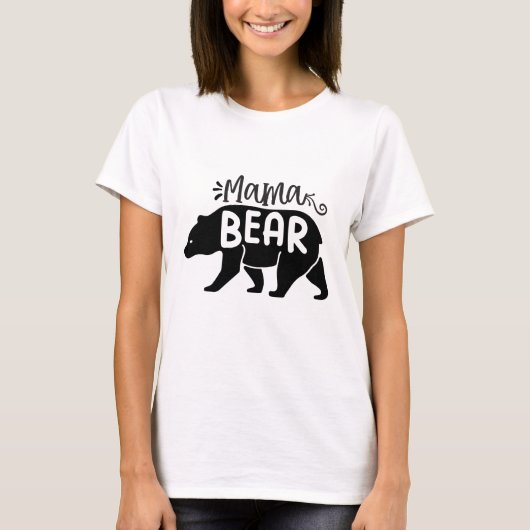 Mama Bear – ママ Tシャツ (正面)