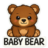 Mama Bear and Baby Bear ベビーTシャツ