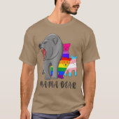 Mama Bear Lgbt Gayrans Pride Support Lgbtq Parade  Tシャツ (正面)