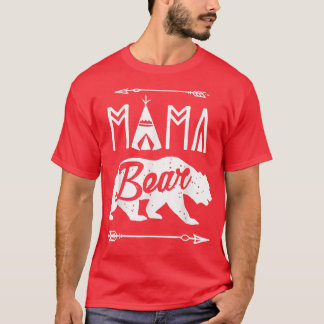 Mama Bear Lover Hunting Bear Mother Mother's Day  Tシャツ