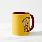 Mama Bear Mode – Cute Mother Bear Illustration マグカップ (正面右)
