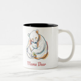 Mama Bear Mothers Day ツートーンマグカップ
