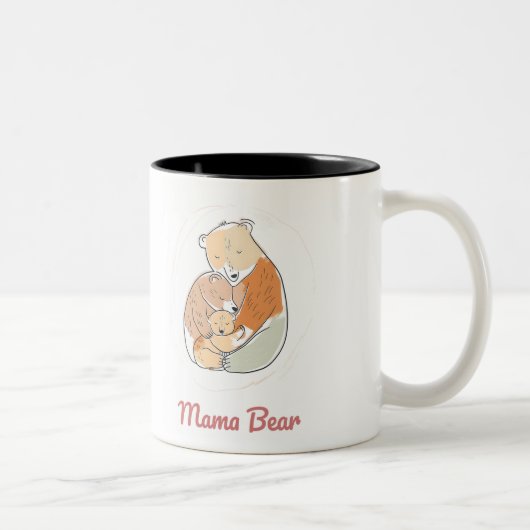 Mama Bear Mothers Day ツートーンマグカップ (右)