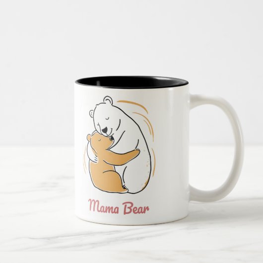 Mama Bear Mothers Day ツートーンマグカップ (右)