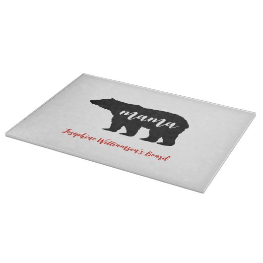 Mama Bear personalize with Name カッティングボード (角)