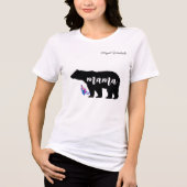 Mama Bear personalize with Name トライブレンドＴシャツ (正面)