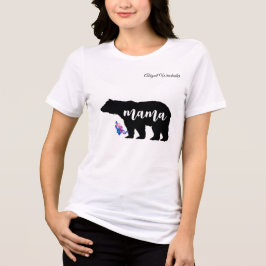 Mama Bear personalize with Name トライブレンドTシャツ