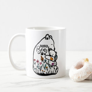 Mama Bear Png JPG Pdfファイル、MamaベビーBear コーヒーマグカップ
