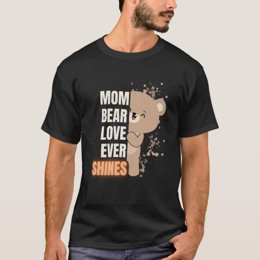 Mama Bear Shirt Cute Graphic Design Tシャツ (正面)