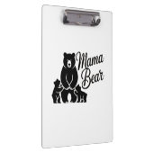 Mama Bear with Cubs Cute Family Bear クリップボード (右)