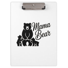 Mama Bear with Cubs Cute Family Bear クリップボード